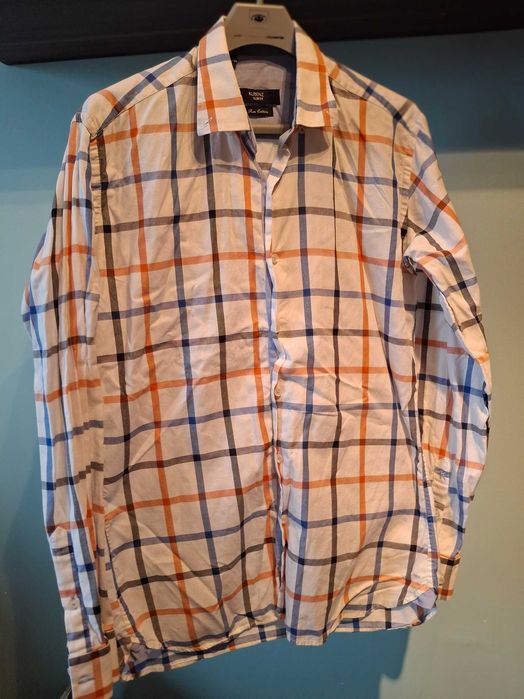 koszula Kubenz Slim fit krata bawełna