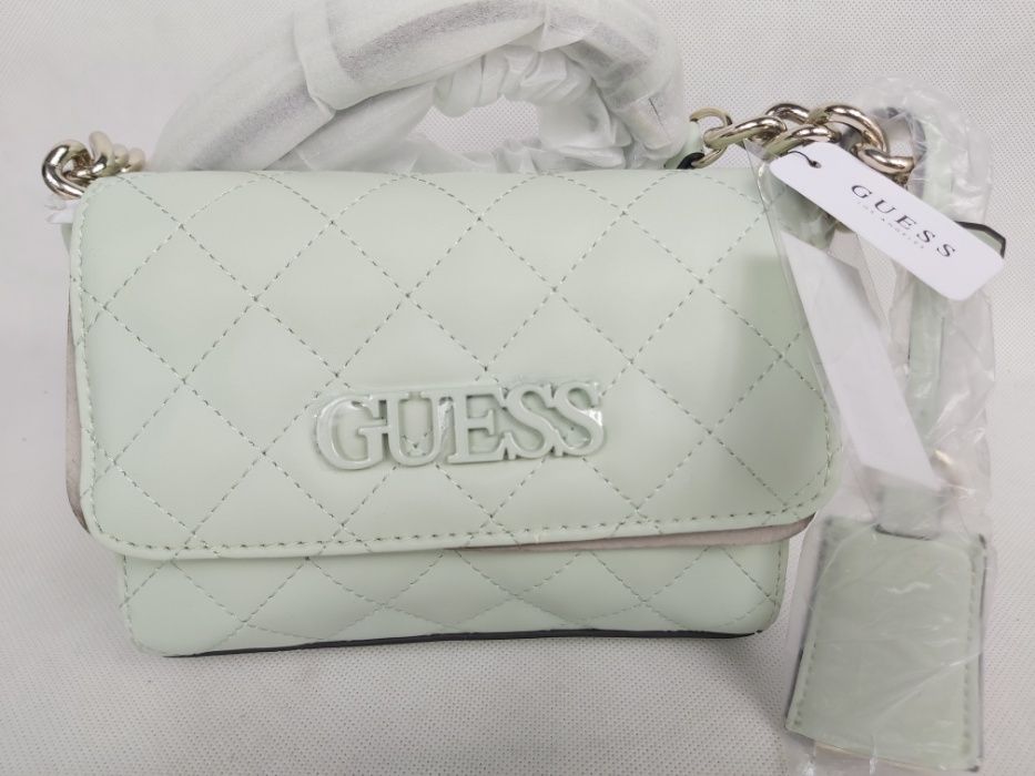 Nowa torebka GUESS miętowa miny listonoszka elegancka letnie