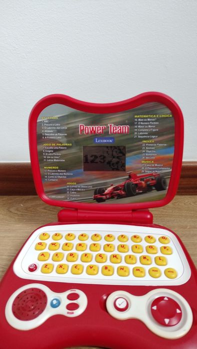 computador de brincar, Ferrari lexibook, com vários jogos didáticos