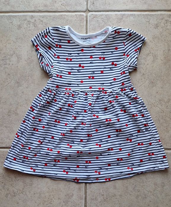 Vestido de Menina em algodão Tamanho 18/24 Meses