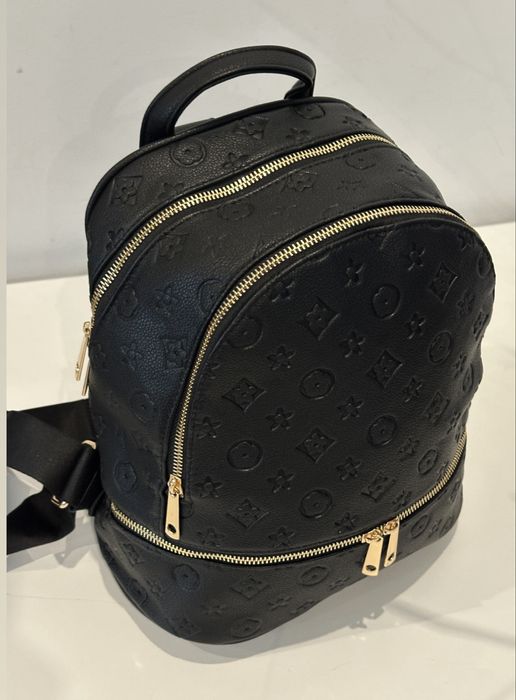 Plecak damski dwukomotowy logowany