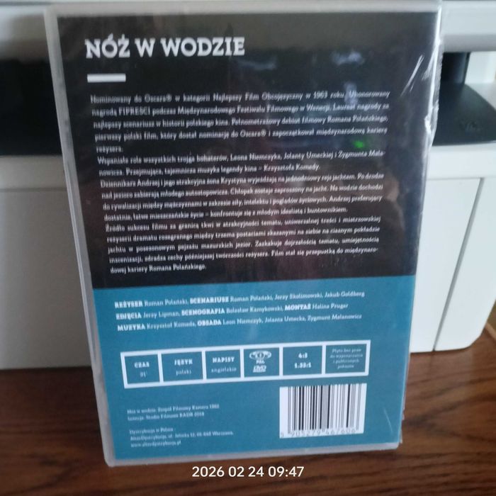 «Nóż w wodzie» Romana Polańskiego w oryginalnej folii