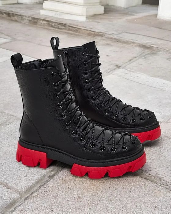 36 37 38 botki 39 40 41 workery glany sznurowane wiązane na platformie