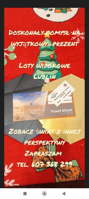 Voucher na lot motoparalotnią
