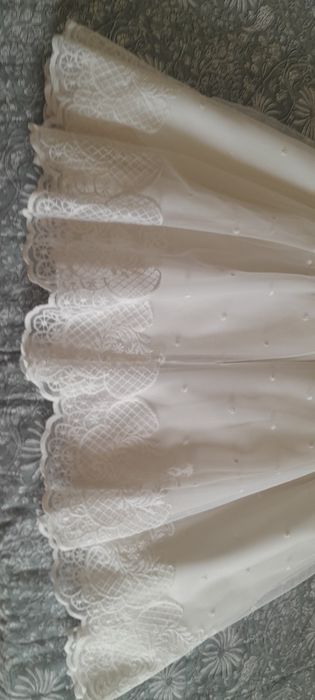 Vestido de 1a Comunhão Pano Branco – 8 anos