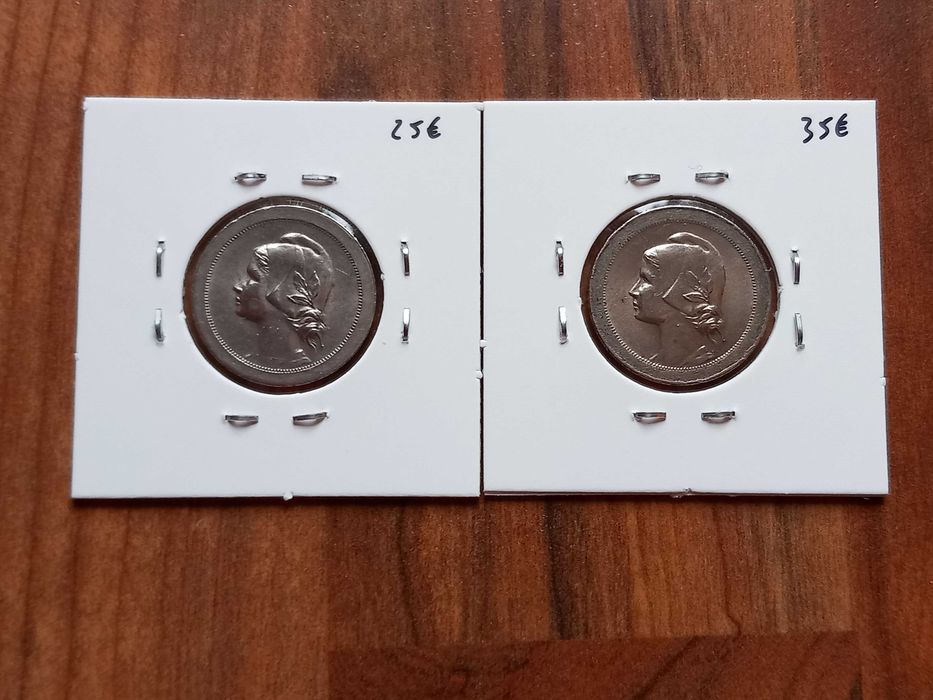 2 Moedas de 20 Centavos 1920, 21