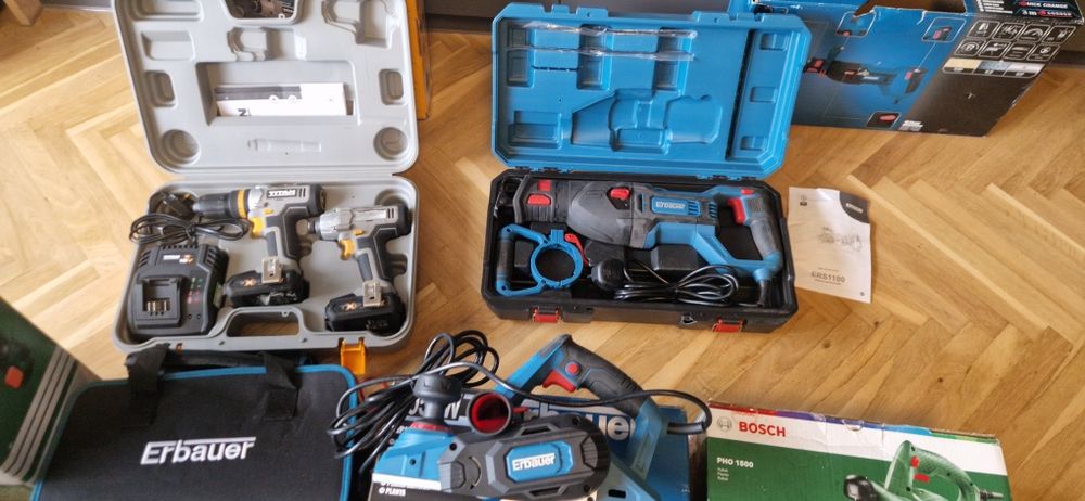 Elektronarzędzia erbauer, bosch i inne