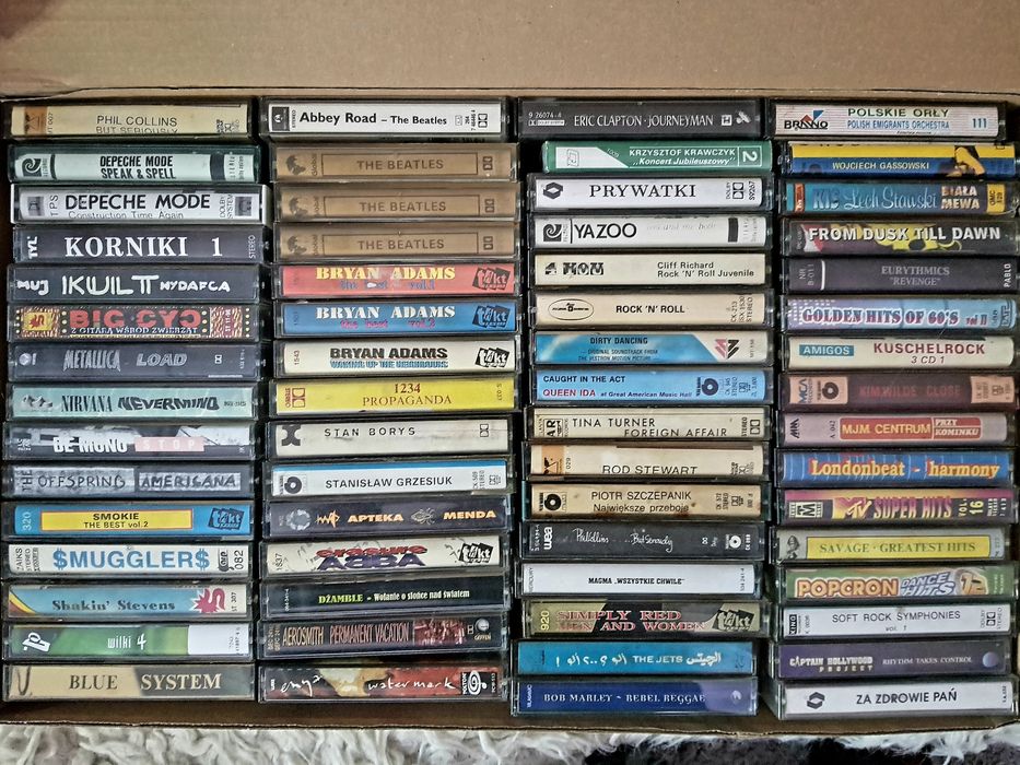 170x KASETA MAGNETOFONOWA rock pop disco polo muzuka poważna klasyczna