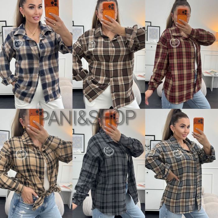 ‼️Фланелева сорочка в клітинку. ОПТ та роздріб. Розм 42-46, 48-52