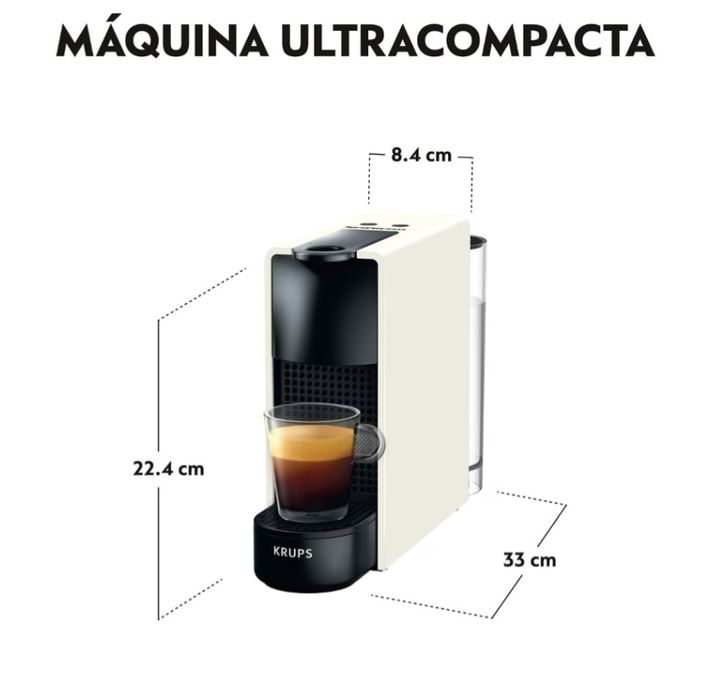 Máquina de Café KRUPS Nespresso Essenza Mini XN1101P2 Branco