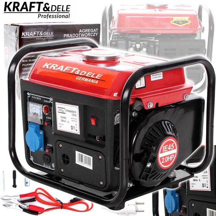 KRAFT&DELE Agregat Prądotwórczy Generator 1200w 2km 230v KD109