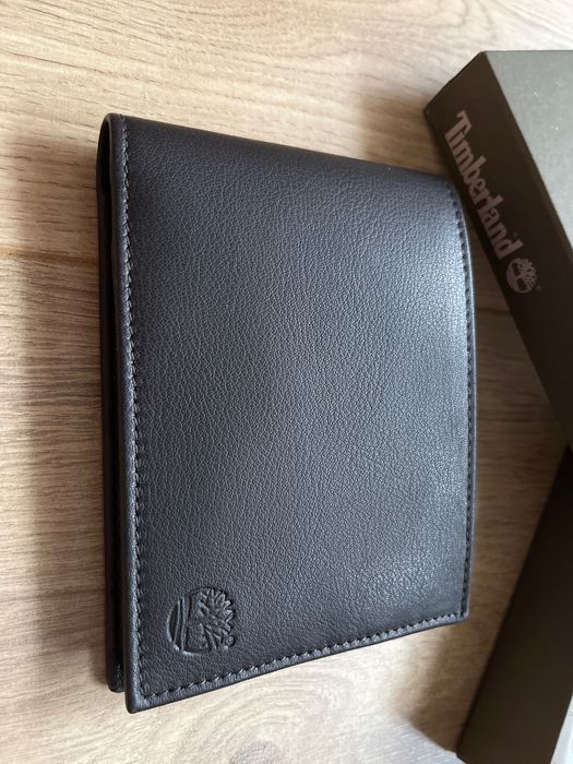 Portfel męski Timberland skóra naturalna kolor czarny