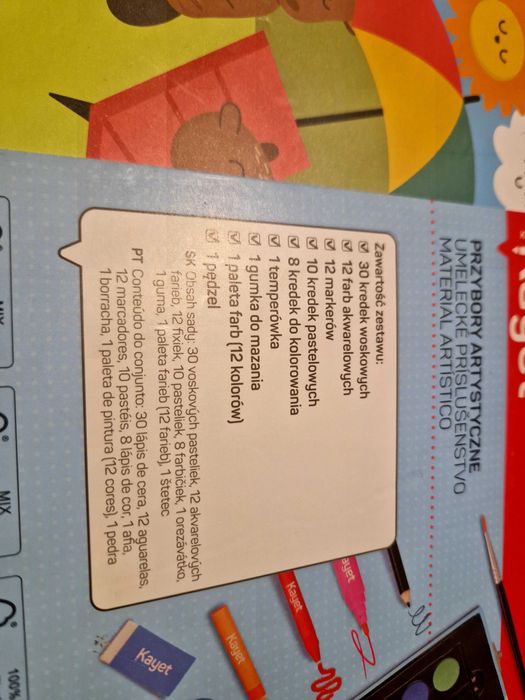 Kayet - przybory artystyczne 76 elementow