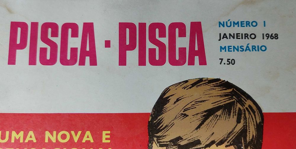 Revista de Banda Desenhada antiga. Pisca  - Pisca.