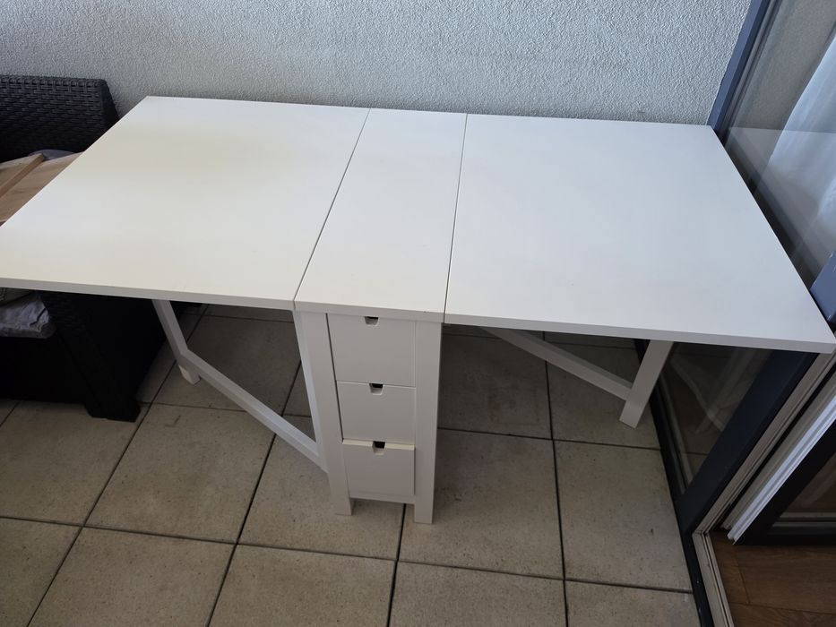 Stol rozkladany ikea, stan idealny NORDE