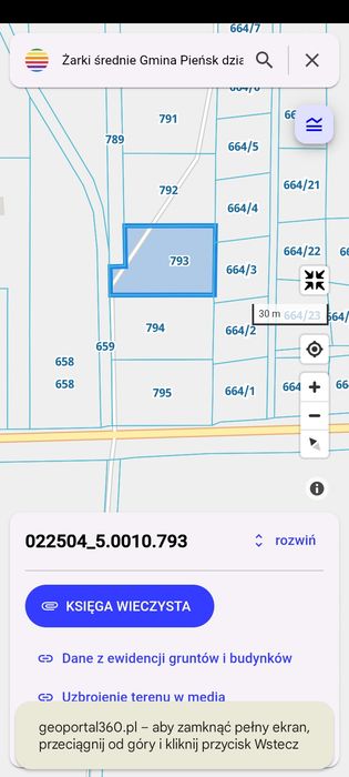 Wynajmę lub wydzierżawie Działkę Żarki średnie - Widok 2