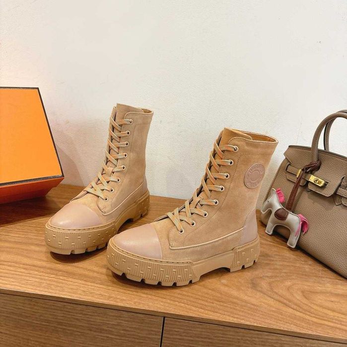 Botki Hermes 40 beż