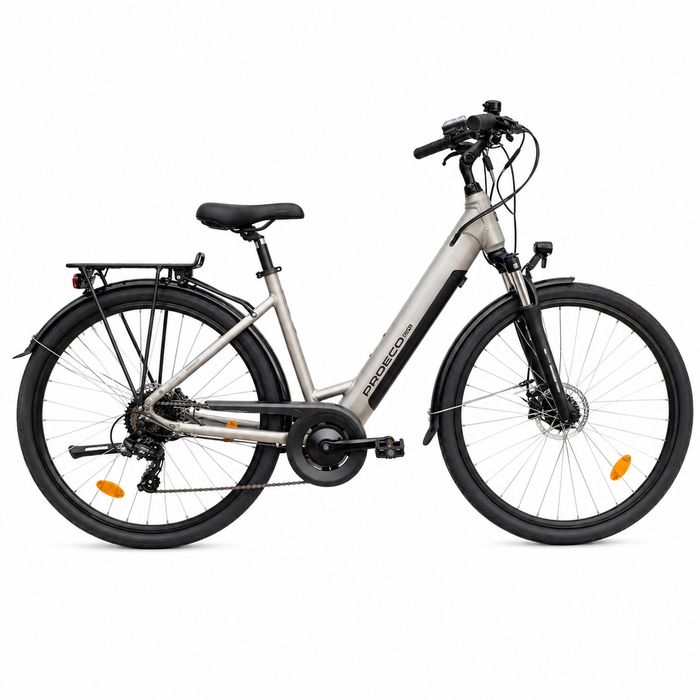 Rower elektryczny ROMET PROECO WAVE BF 1.0 R 504WH szampański rozm "L"- 19"