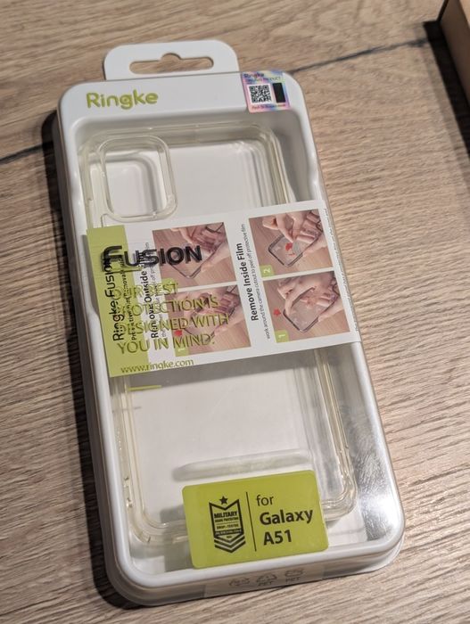 Etui Ringke Fusion i 3x szkło hartowane do Samsung A51