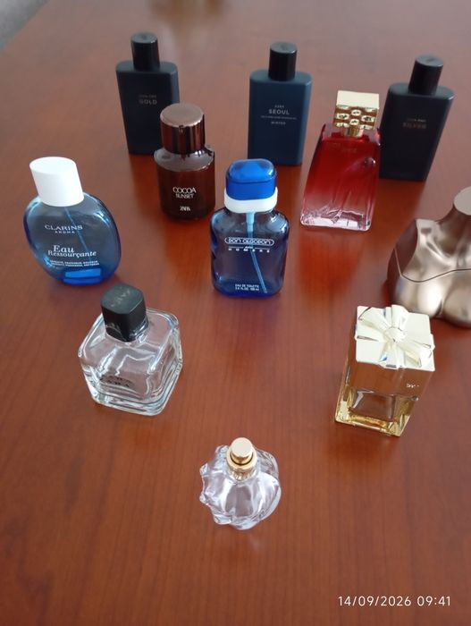 Frascos perfumes vazios