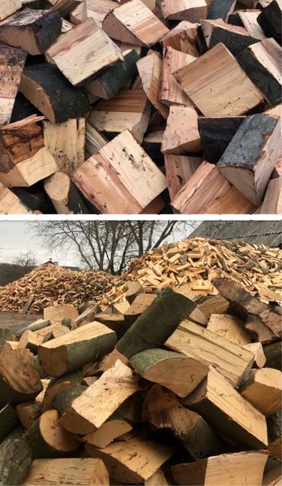 Сухі рубані дрова бук дуб граб колені копки метровки з доставкою Львів