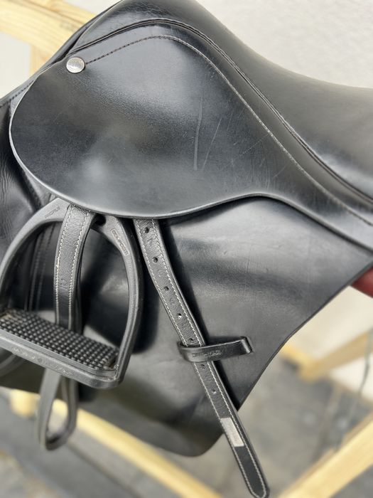 Siodło 17,5 M Daw Mag Grand Prix 17,5/32 exclusive czarne brąz