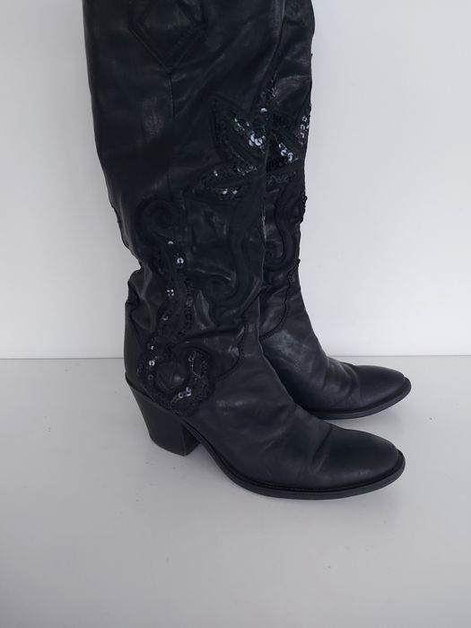 Buty damskie kozaki skórzane Janet & Janet rozmiar 36