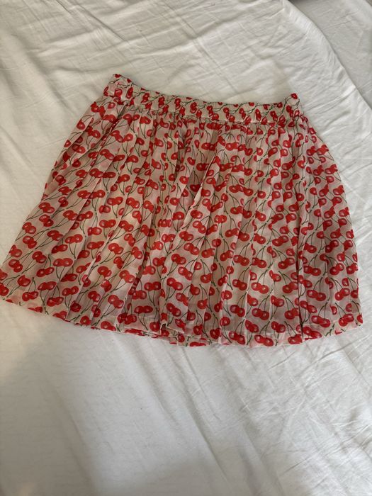 Літня бежева спідниця з черешнями Vero Moda xs