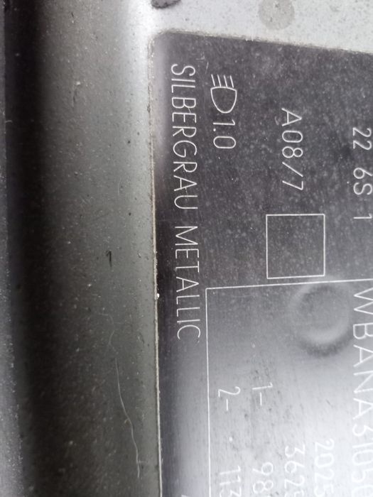 Bmw e60 e61 przednie lewe drzwi silbergrau metallic