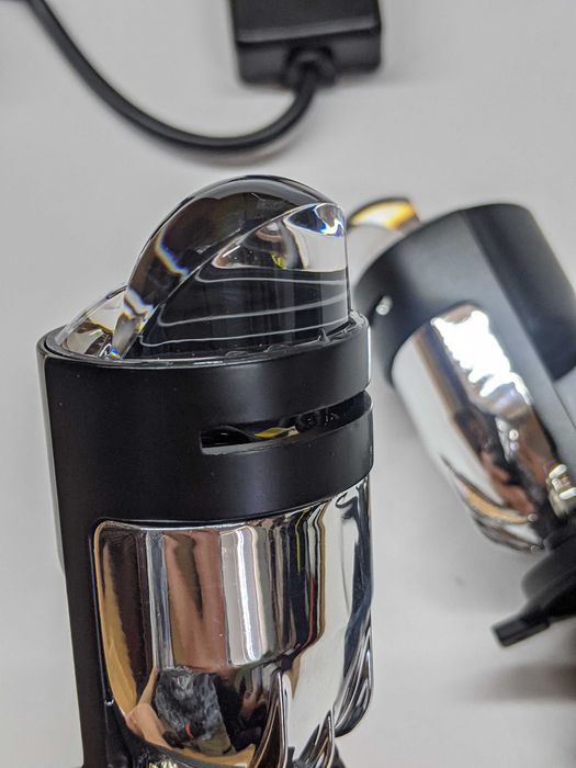 Гарантия 12мес. Светодиодные линзы Bi-LED EA Light H4 Mini Lens 80w