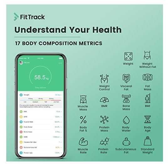 Inteligentna waga cyfrowa FitTrack