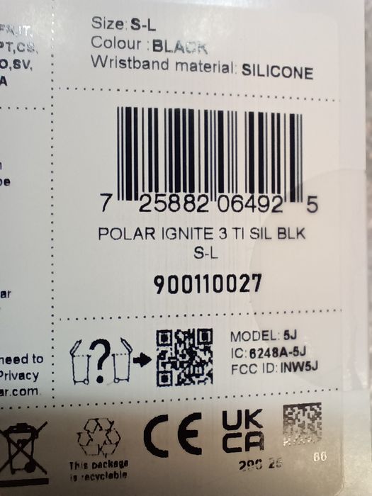 Relógio Polar Ignite 3 Titanium