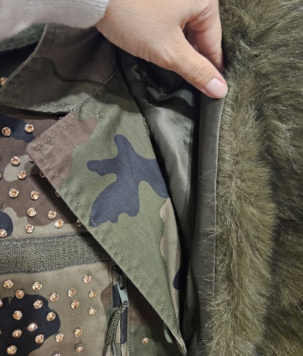 Khaki zielona kurtka Tensione In Italy