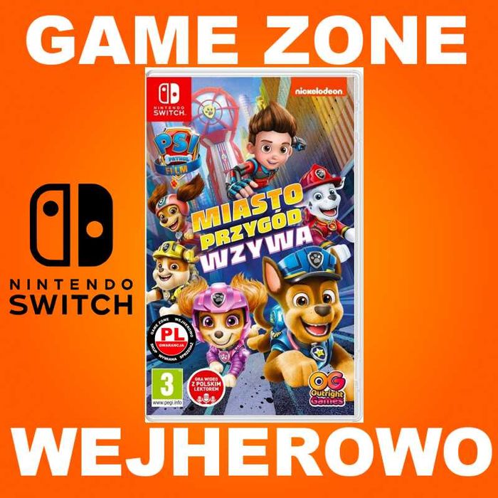 Psi Patrol Miasto Przygód Wzywa PL Nintendo SWITCH + Lite + Oled