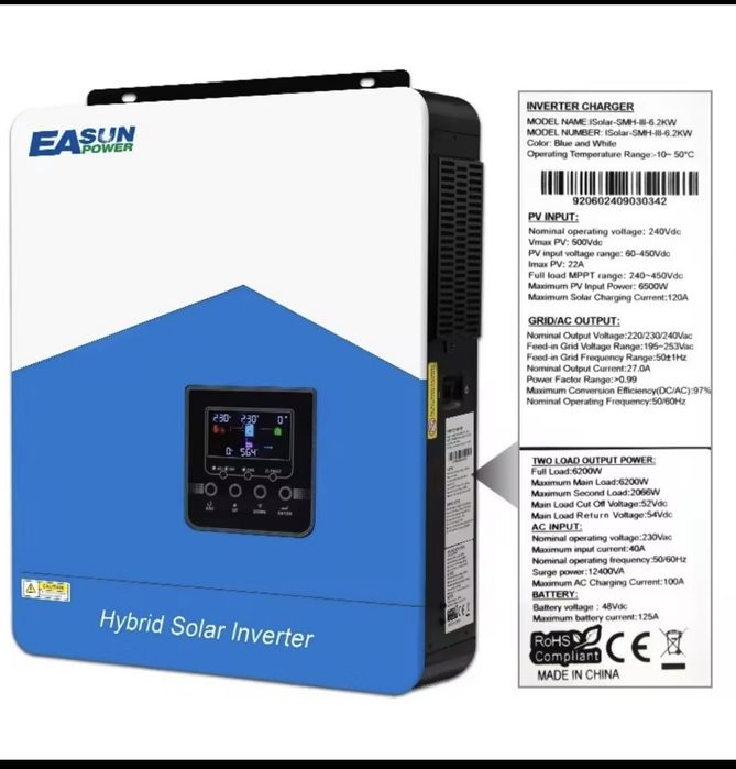 Inversor híbrido Easun 6.2kw