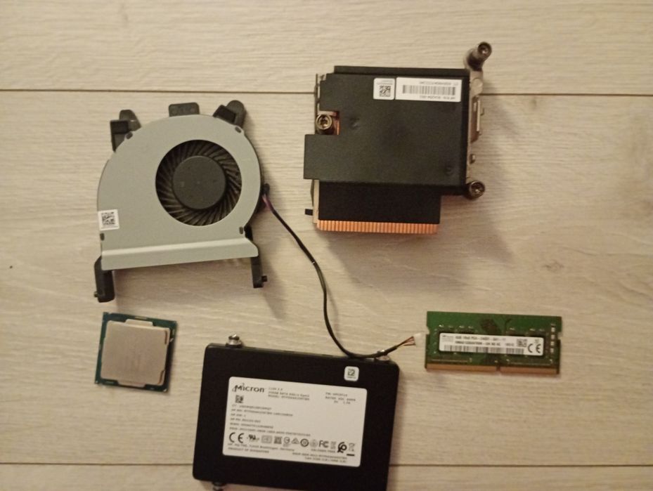 Dysk Ssd 256 , ram DDR4 8gb, procesor i5 7gn, wentylator HP