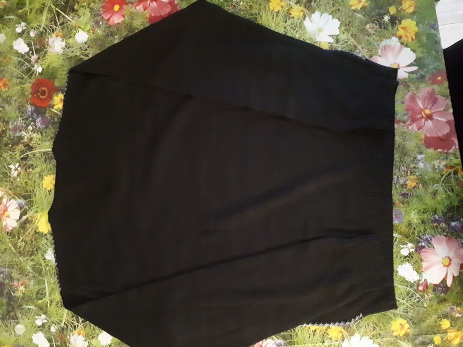 Swetr męski r.58 czarno-szary