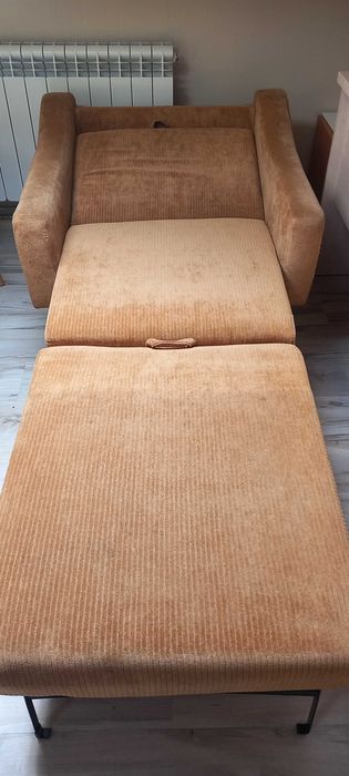 Fotel rozkladany PRL