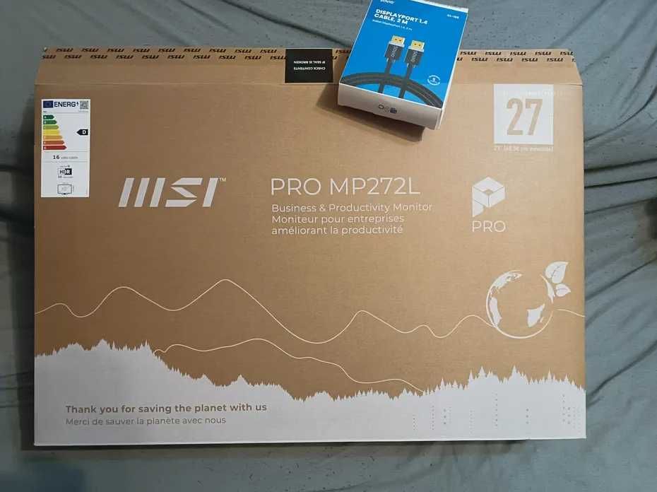 Monitor msi pro mp272l 100hz 27cali