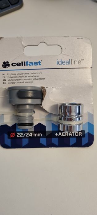 Adapter do kranu przyłącze uniwersalne Cellfast nr 52-255 + aerator