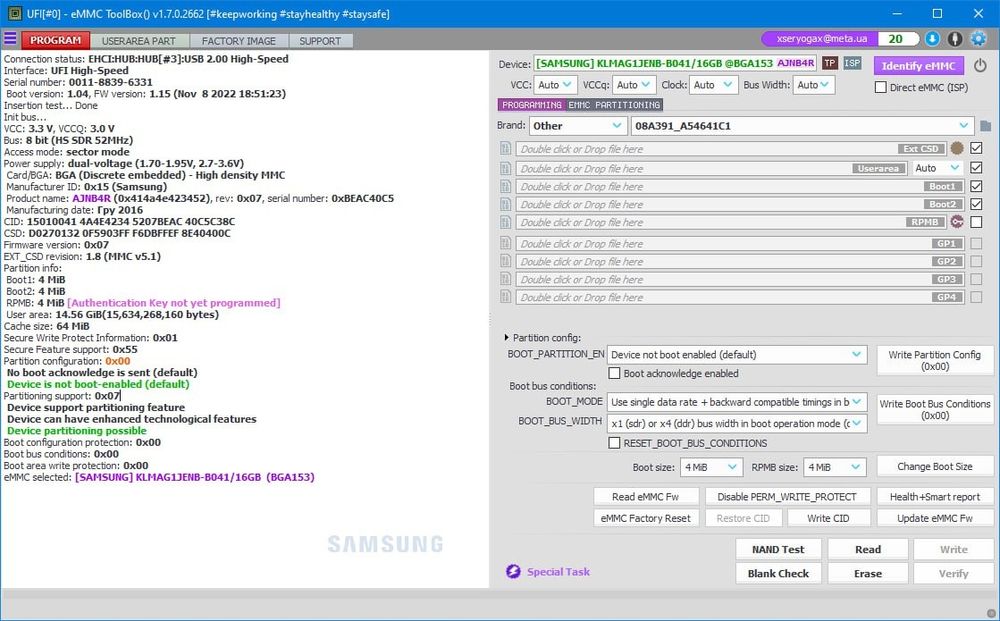 KLMAGAG1JENB - B041 Samsung 16 Gb