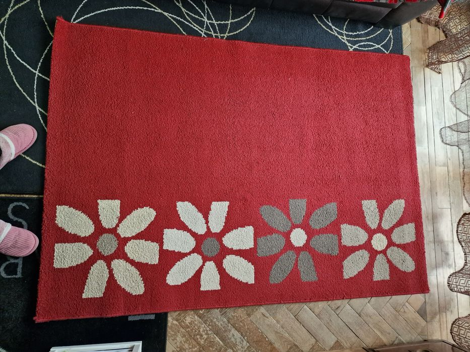 Tapete Floral Vermelho 167cm×118cm