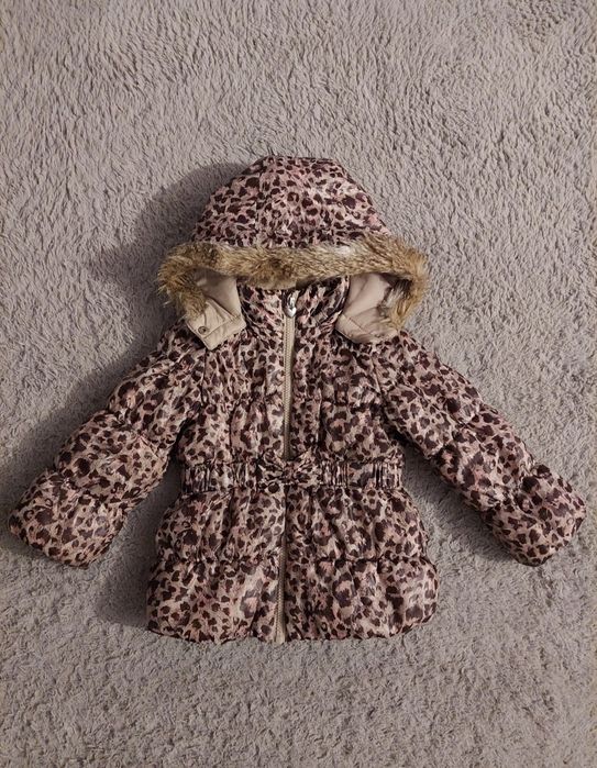 Kurtka zimowa dziewczęca h&m 92