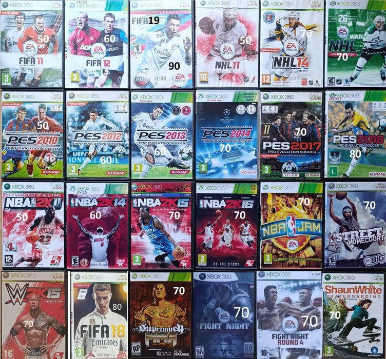 Дискі ігри Xbox 360 LTтешкі розпродаж