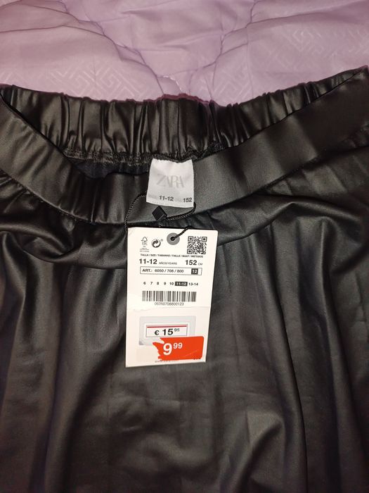 Шкіряна спідниця Zara