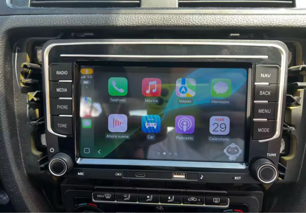 Radio 2din android carplay sirocco golf touran audi passat vw bmw polo