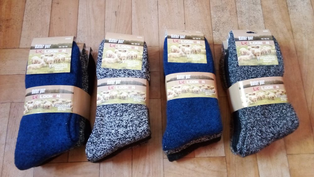 Skarpety Merynosy męskie 12 sztuk roz. 43-46 wełniane termoaktywne