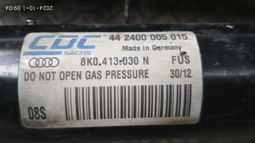 Амортизаторы SACHS    AUDI