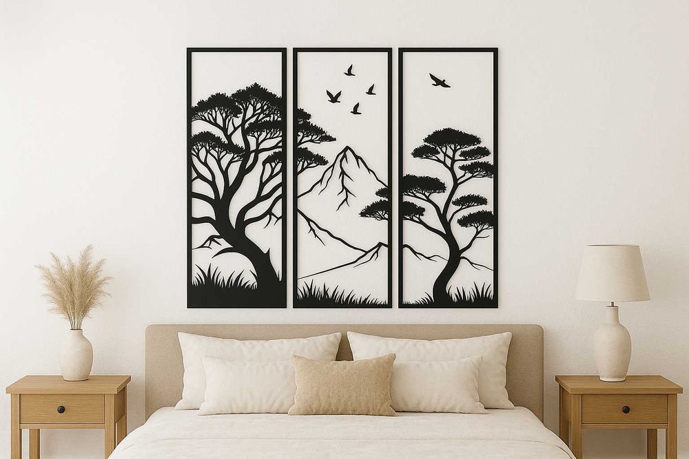 Obraz Ażurowy Tryptyk Natura