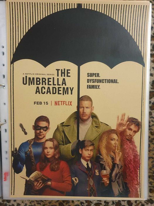 Plakat The Umbrella Academy A3 30x42 Dekoracja idealny na prezent